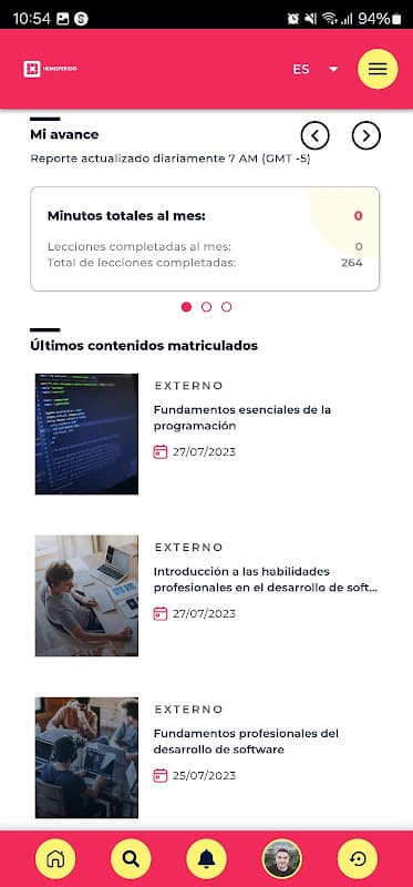 Aprendizaje Móvil - CLAP screenshot 3
