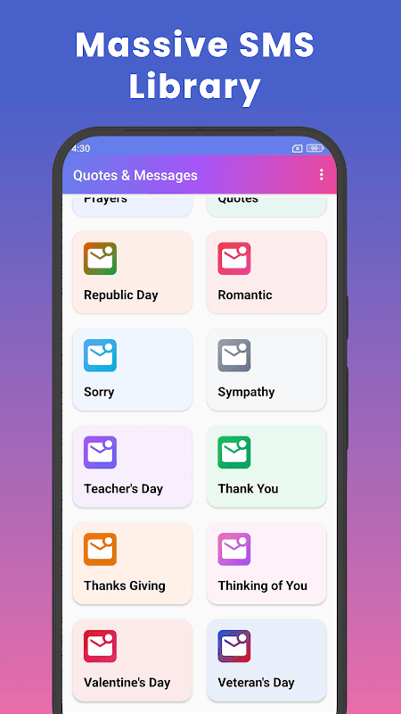 Messages, Quotes and Wishes screenshot 2