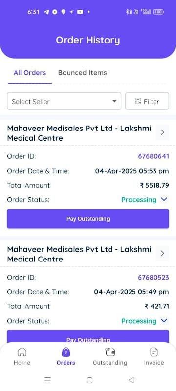 Mahaveer Medisales ProductList screenshot 3