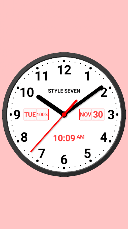 Light Analog Clock LW-7 screenshot 3