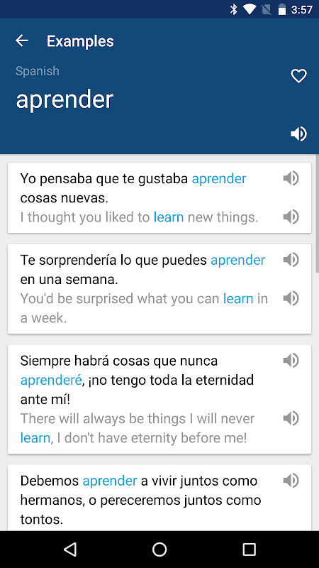 Spanish English Dictionary screenshot 2