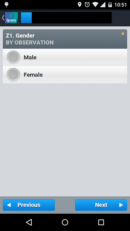 Ipsos iField screenshot 2