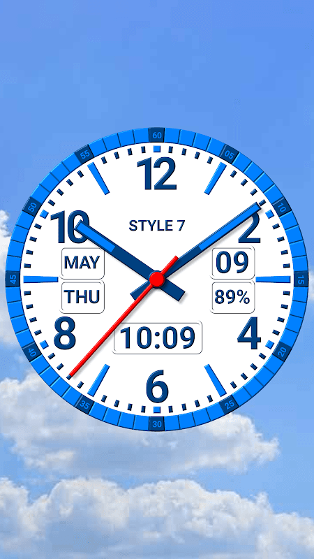 Kit Analog Clock Live Wallpaper-7 screenshot 1