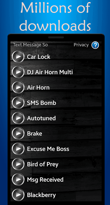 Text Message Sounds screenshot 1