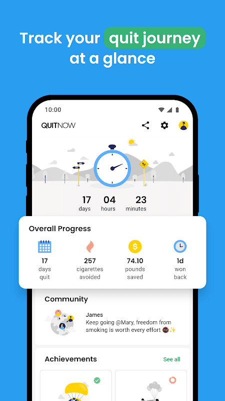 QuitNow! Quit smoking screenshot 2