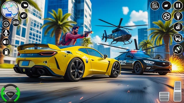 US  Police Speed Truck Water Surfing Gangser Chase screenshot 4