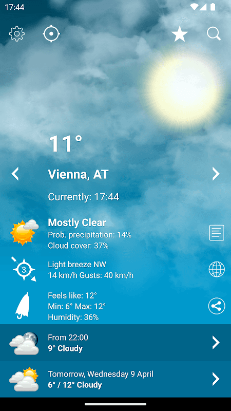 Weather Austria XL PRO screenshot 1