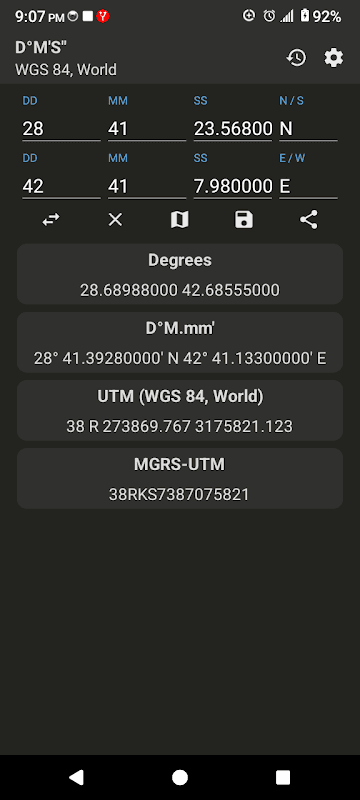 Coordinate Converter+ screenshot 4