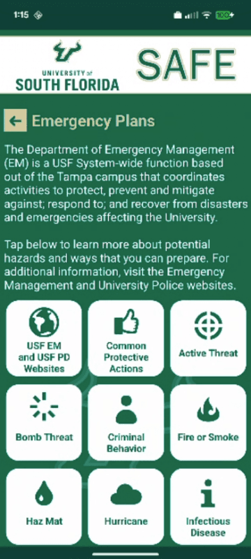 USF SAFE screenshot 6