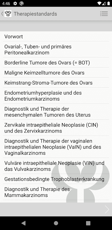 Therapiestandards KEM screenshot 5