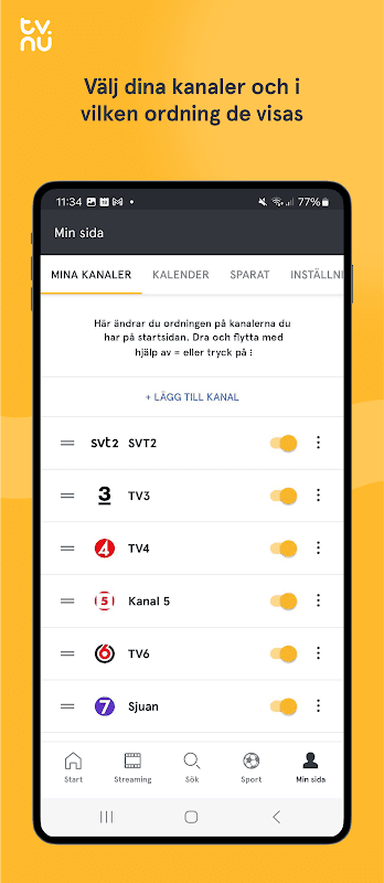tv.nu - streaming & TV screenshot 4