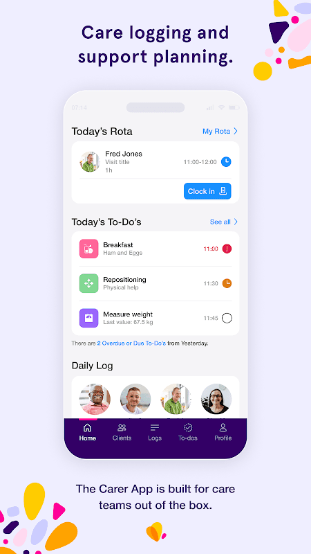 Log my Care screenshot 1