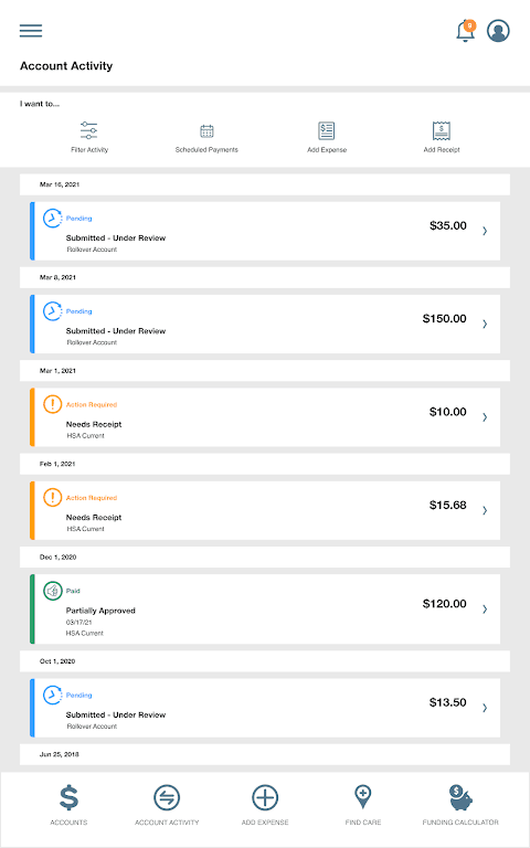 My Benefits Accounts screenshot 5