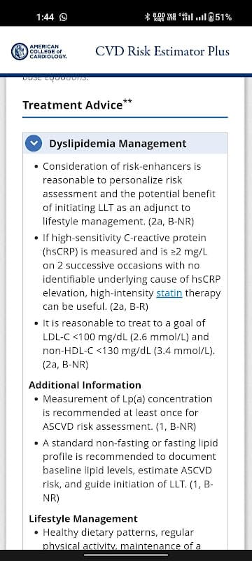 ASCVD Risk Estimator Plus screenshot 3