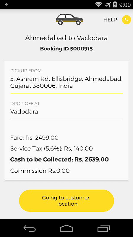 OneWay.Cab Partner screenshot 5