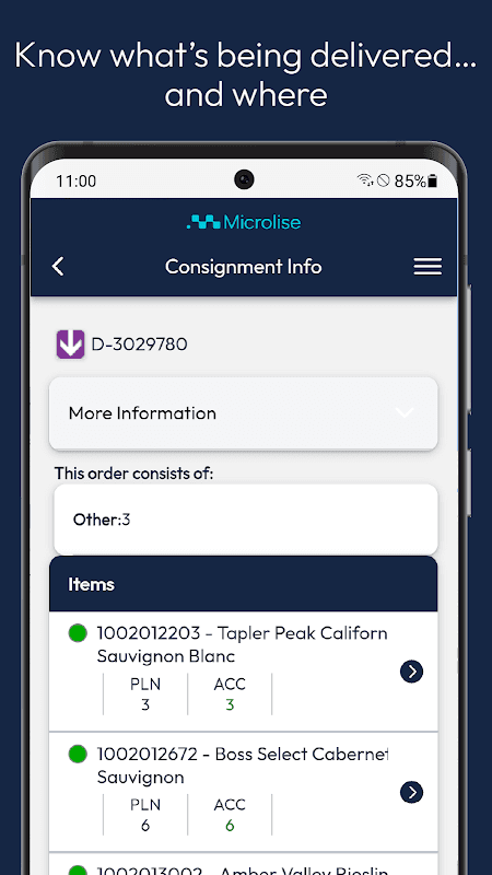 Microlise SmartPOD screenshot 5