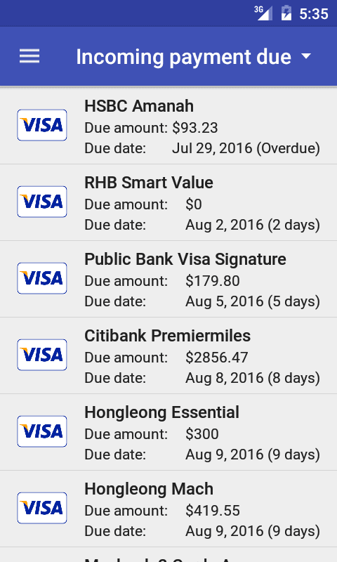 Credit Card Manager screenshot 5