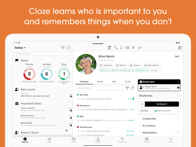Cloze Relationship Management screenshot 6