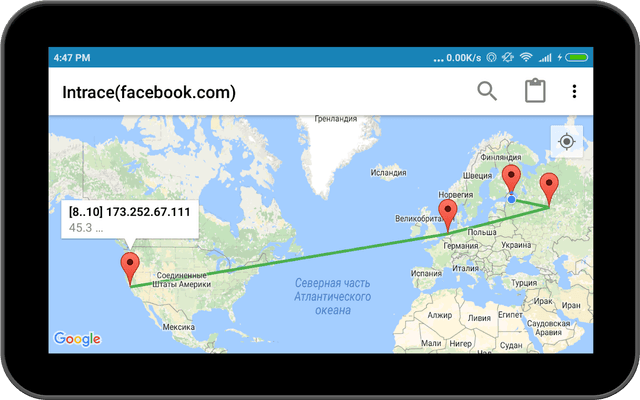Intrace: Visual Traceroute screenshot 6