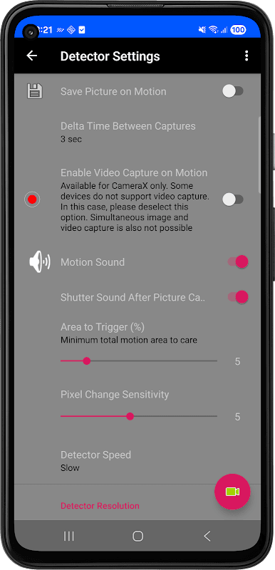 Motion Detector screenshot 4