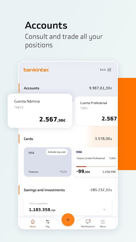 Bankinter Mobile screenshot 1