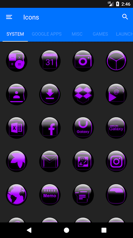 Purple Glass Orb Icon Pack v9.0 Free screenshot 6