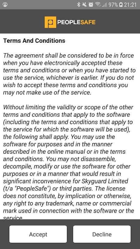 Peoplesafe screenshot 5