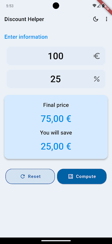Discount Calculator screenshot 1