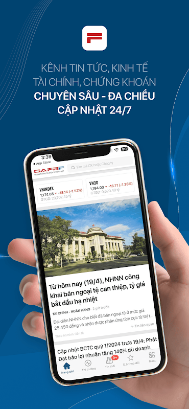 CafeF:Tin tức đầu tư, cổ phiếu screenshot 1