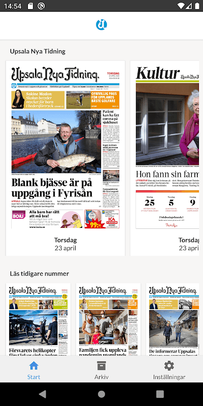 E-tidning UNT screenshot 1