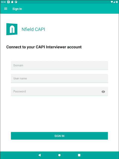 Nfield CAPI screenshot 3