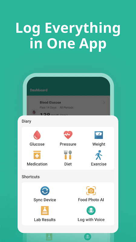 Health2Sync - Glucose Tracker screenshot 2