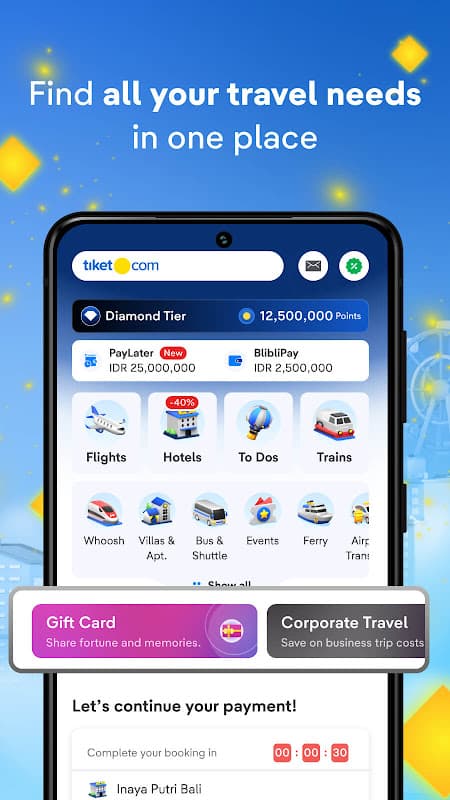 tiket.com -  Flight, Hotel & Activities screenshot 1