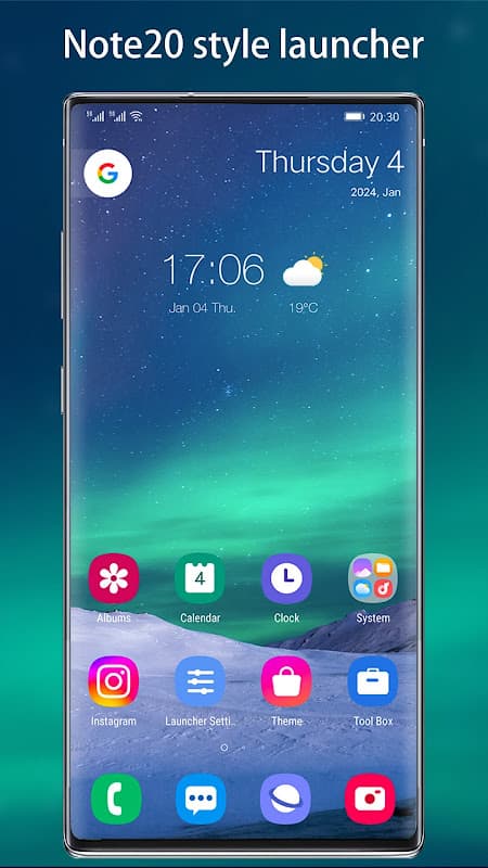 Cool Note9 Launcher for Note, A, S - Theme, UI screenshot 1