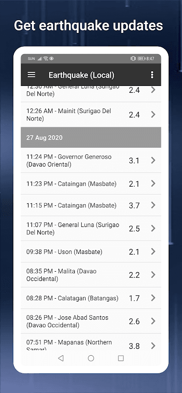 PH Weather And Earthquakes screenshot 1
