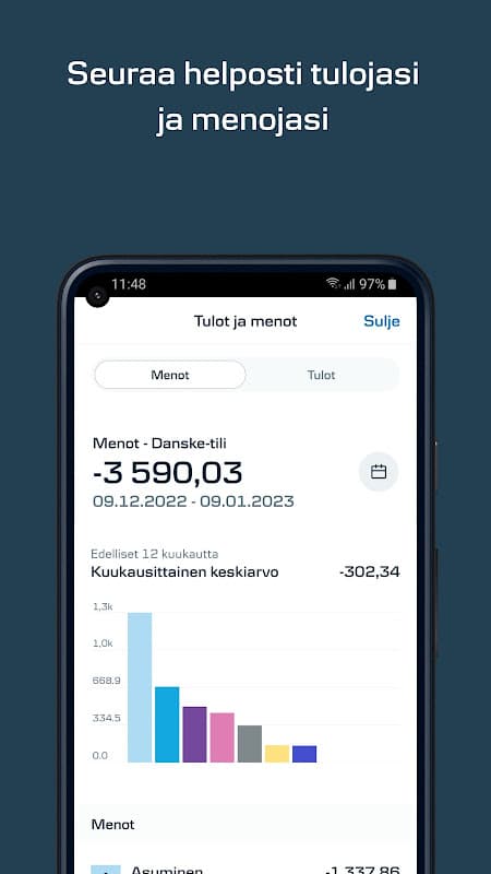 Mobiilipankki FI - Danske Bank screenshot 3