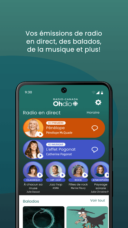 Radio-Canada OHdio screenshot 1