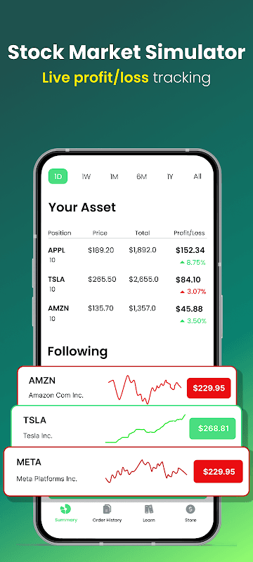 StockSim Market Simulator screenshot 1