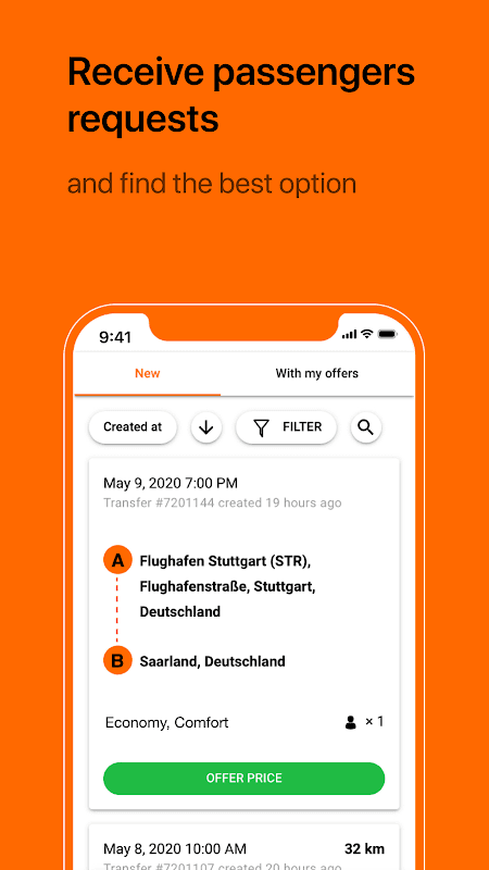 GetTransfer DRIVER screenshot 1
