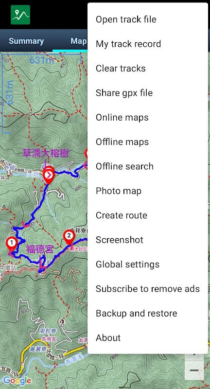 Green Tracks - hiking partner screenshot 6