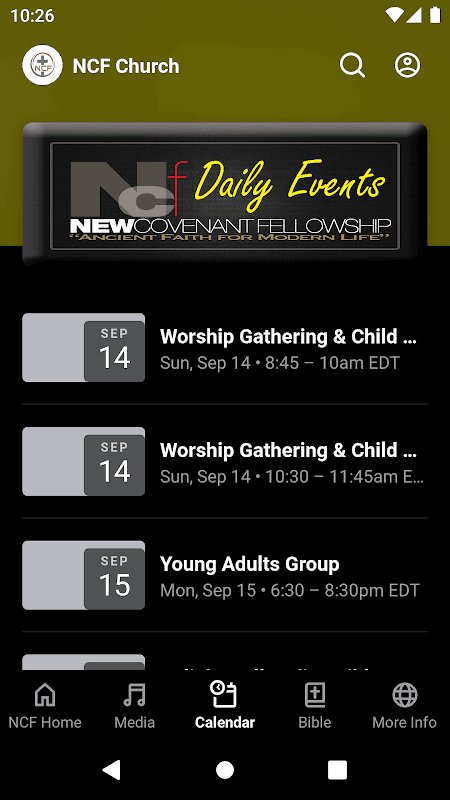 The NCF Church App screenshot 3