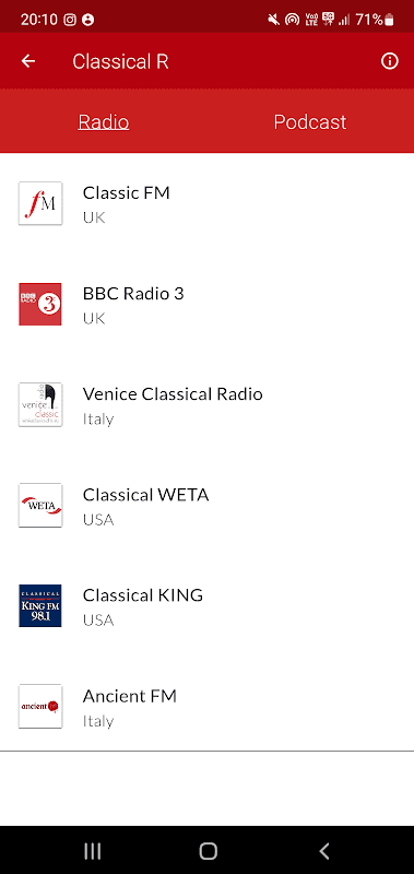 Radio Classic FM screenshot 1