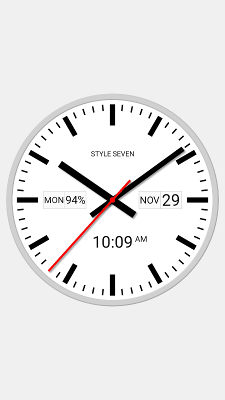 Swiss Analog Clock-7 screenshot 4