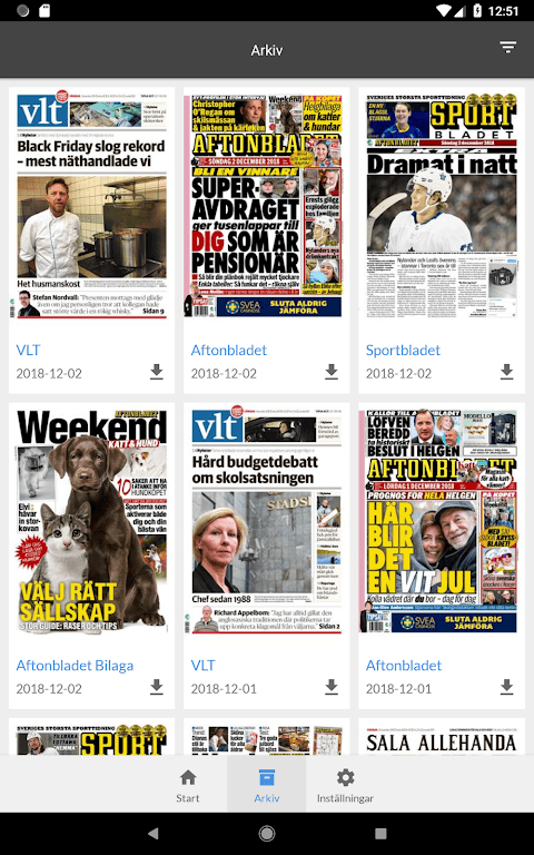 Sala Allehanda e-tidning screenshot 5