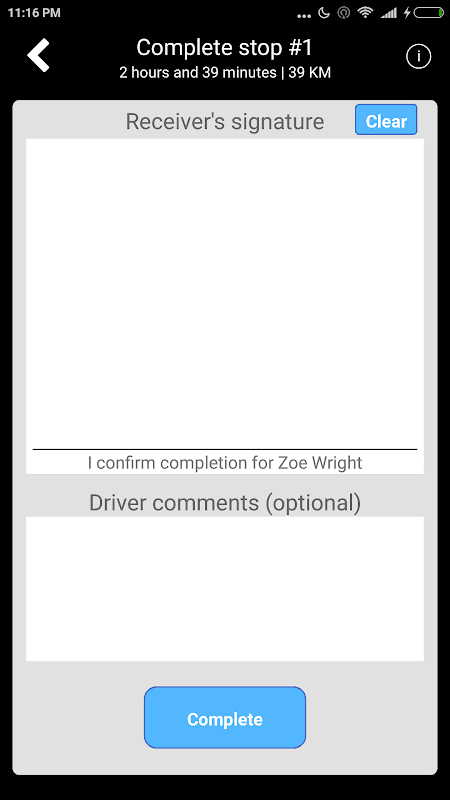 PACKAGE.AI Driver App screenshot 2