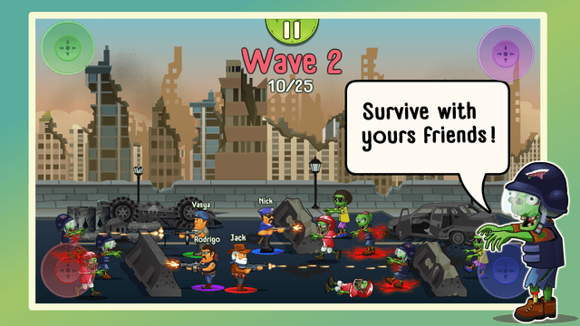 Four guys & Zombies: 4 players screenshot 1