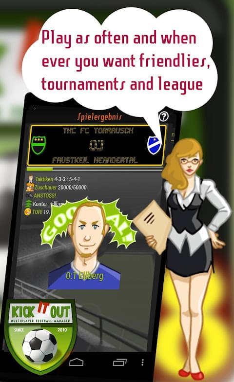 Kick it out Football Manager screenshot 1
