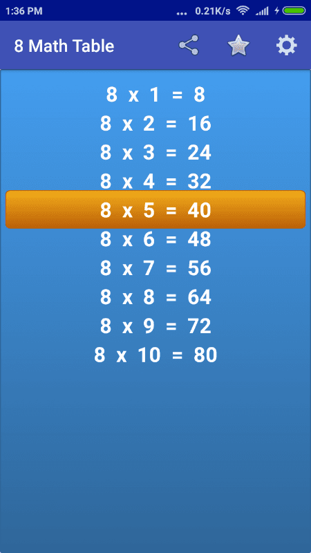 Maths Multiplication Tables screenshot 3