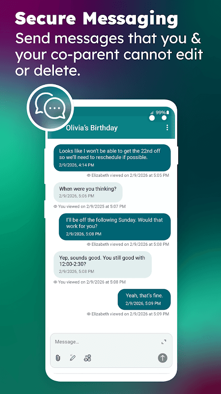TalkingParents: Co-Parent App screenshot 1