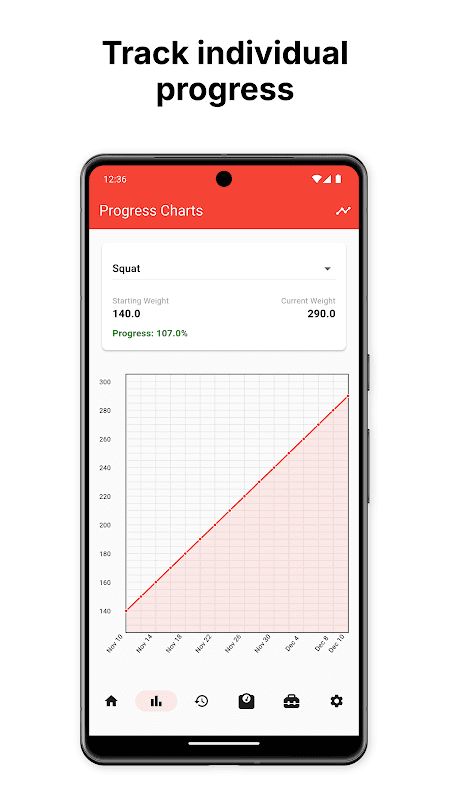 5x5 Workout Logger screenshot 5